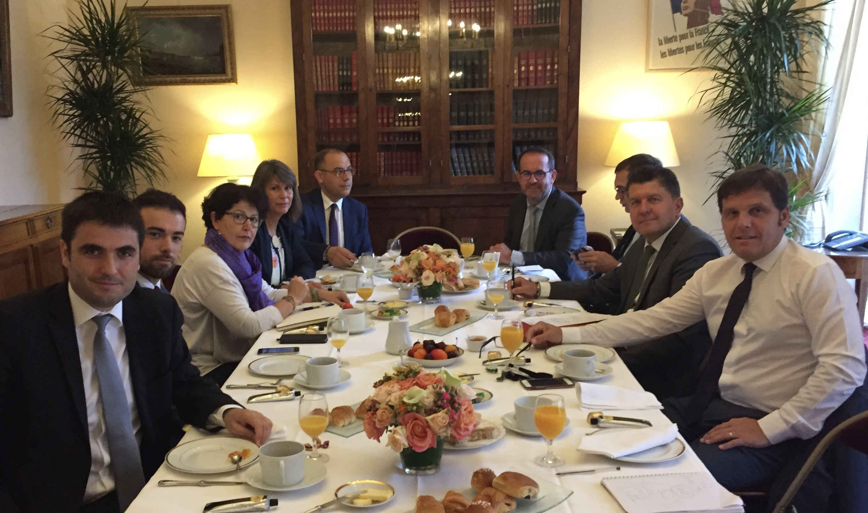 Première réunion de l’Amicale parlementaire de la Châtaigneraie à l’Assemblée Nationale.