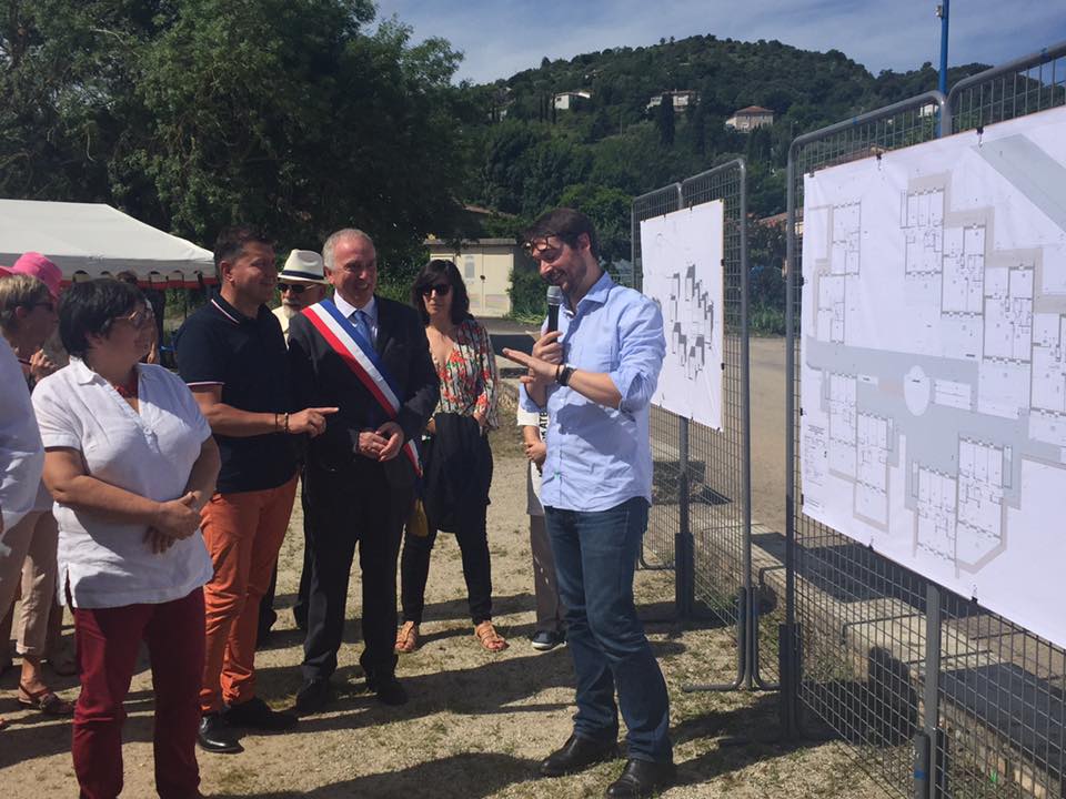 Lancement du chantier de coeur de village à Sampzon