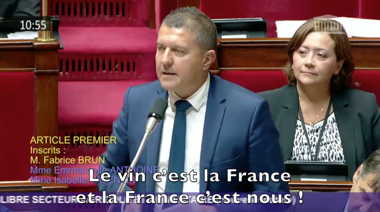 [VIDEO] « Ensemble, M. le Ministre, défendons le vin contre les pisse-vinaigre ! »