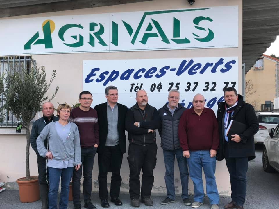 Visite de l’entreprise adaptée Agrivals à Mercuer