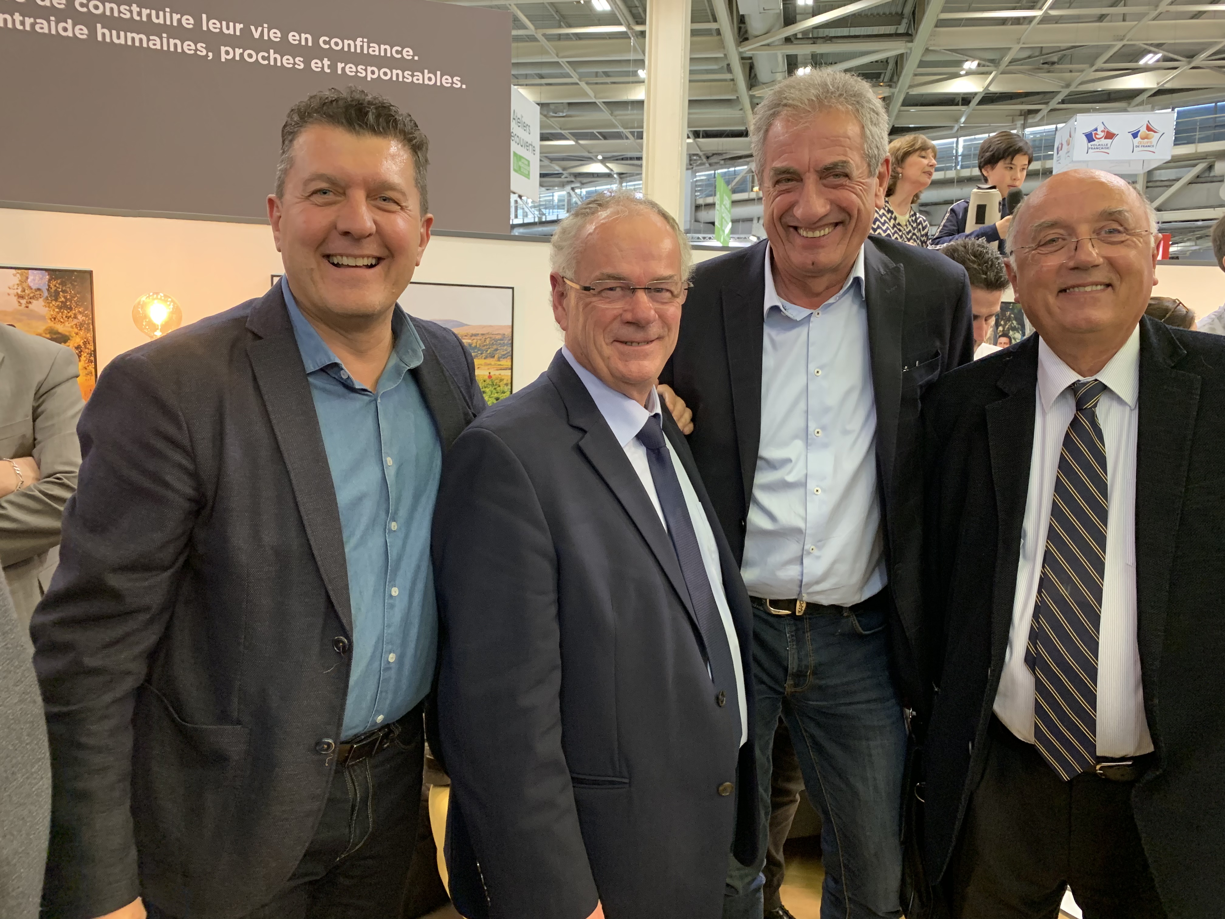 Avec Jean-Pierre Constant pour célébrer ensemble l’année Olivier de Serres au Salon de l’agriculture à Paris.