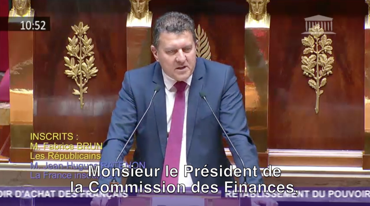 Mon intervention aujourd’hui à l’Assemblée nationale pour le rétablissement du pouvoir d’achat.