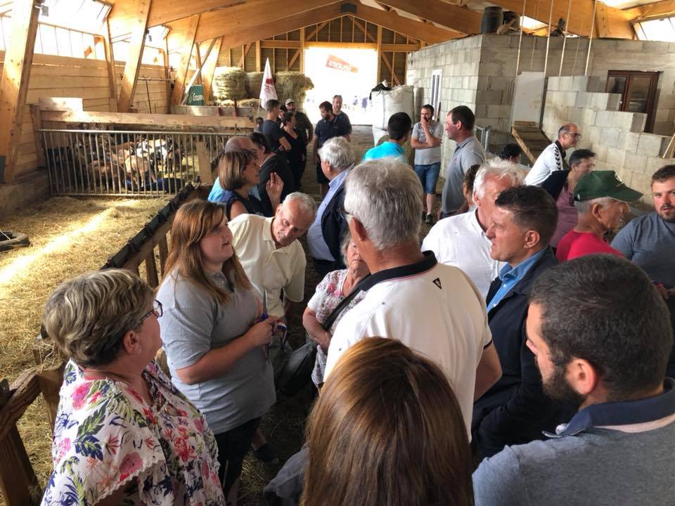 Inauguration de l’installation agricole de Pauline Lavert à Issanlas