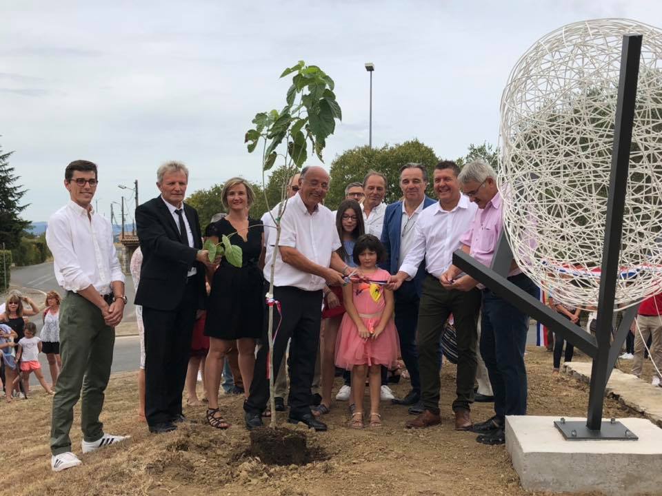 Inaugurations à Lachapelle-sous-Aubenas, en hommage à Olivier de Serres