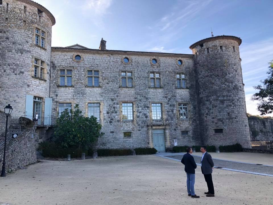 Echanges et visite du château de Vogüé avec les membres de l’association Vivante Ardèche