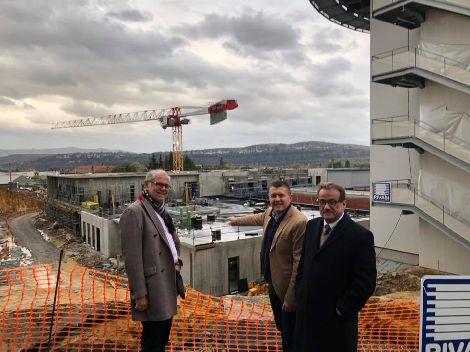 Hôpital d’Aubenas : Visite de chantier