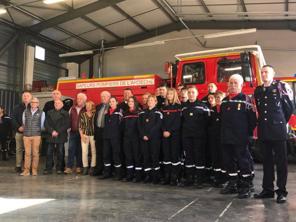 Sur la Montagne ardéchoise pour la Sainte-Barbe des pompiers du Béage