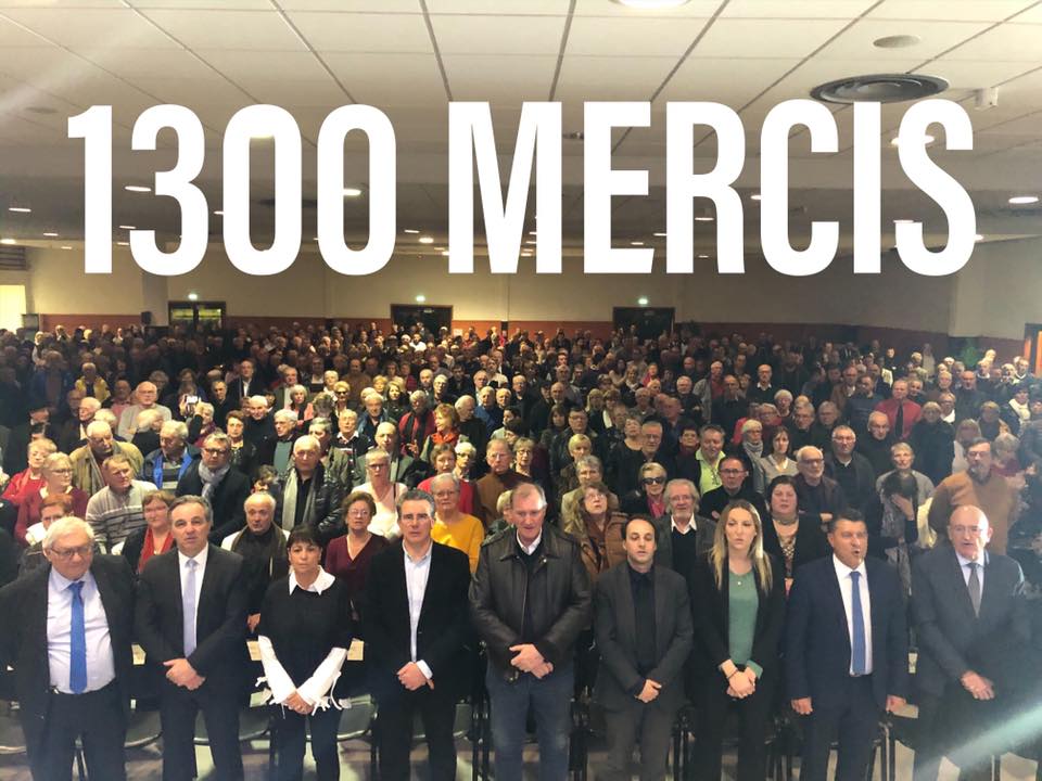 Plus de 1300 personnes à ma cérémonie de voeux à Aubenas