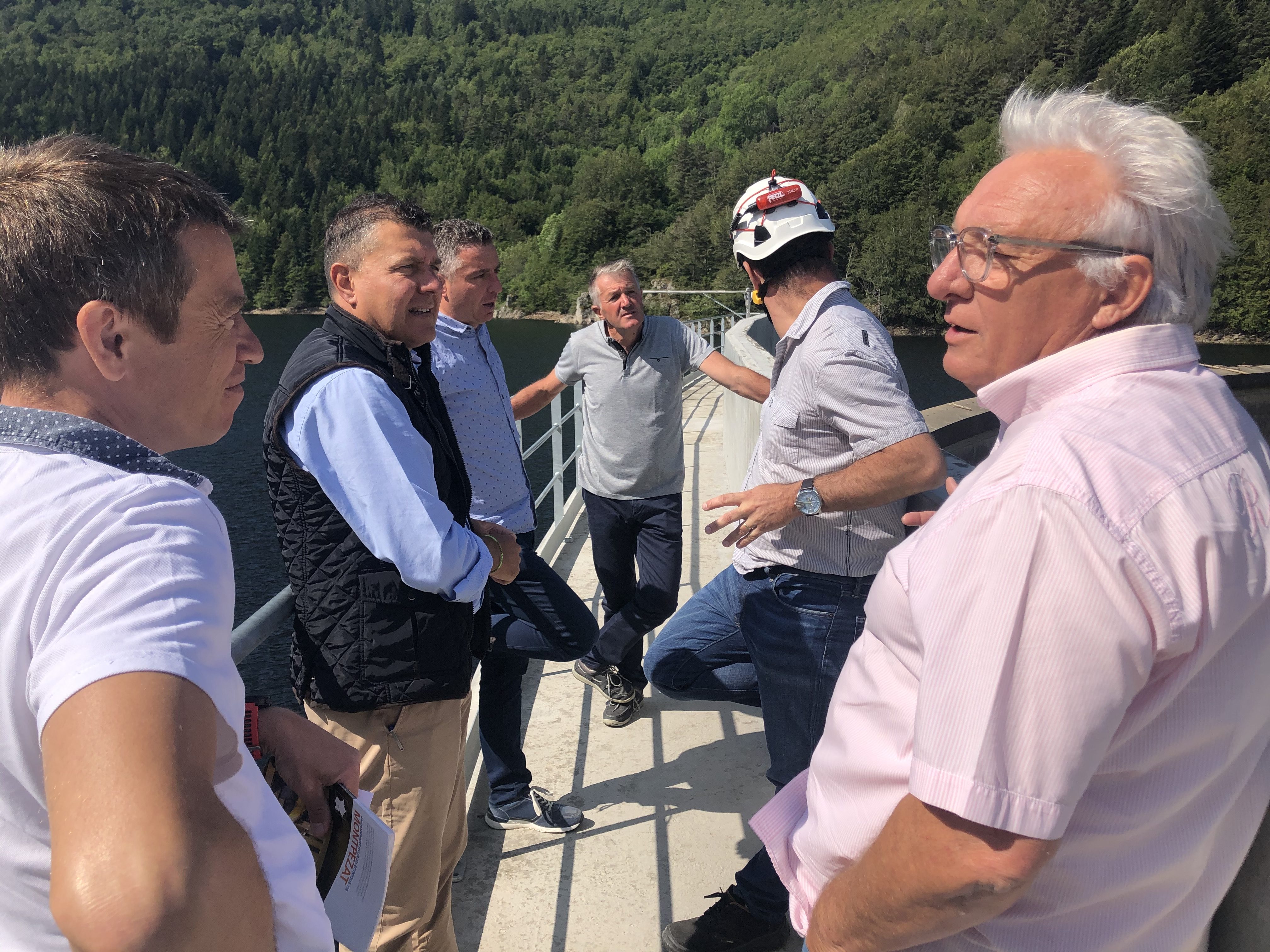 Réunion de travail sur les barrages de La Palisse et du Gage.