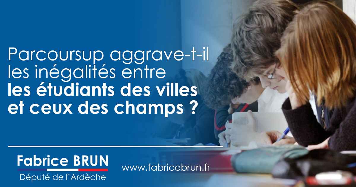 Parcoursup aggrave-t-il les inégalités entre les étudiants des villes et ceux des champs