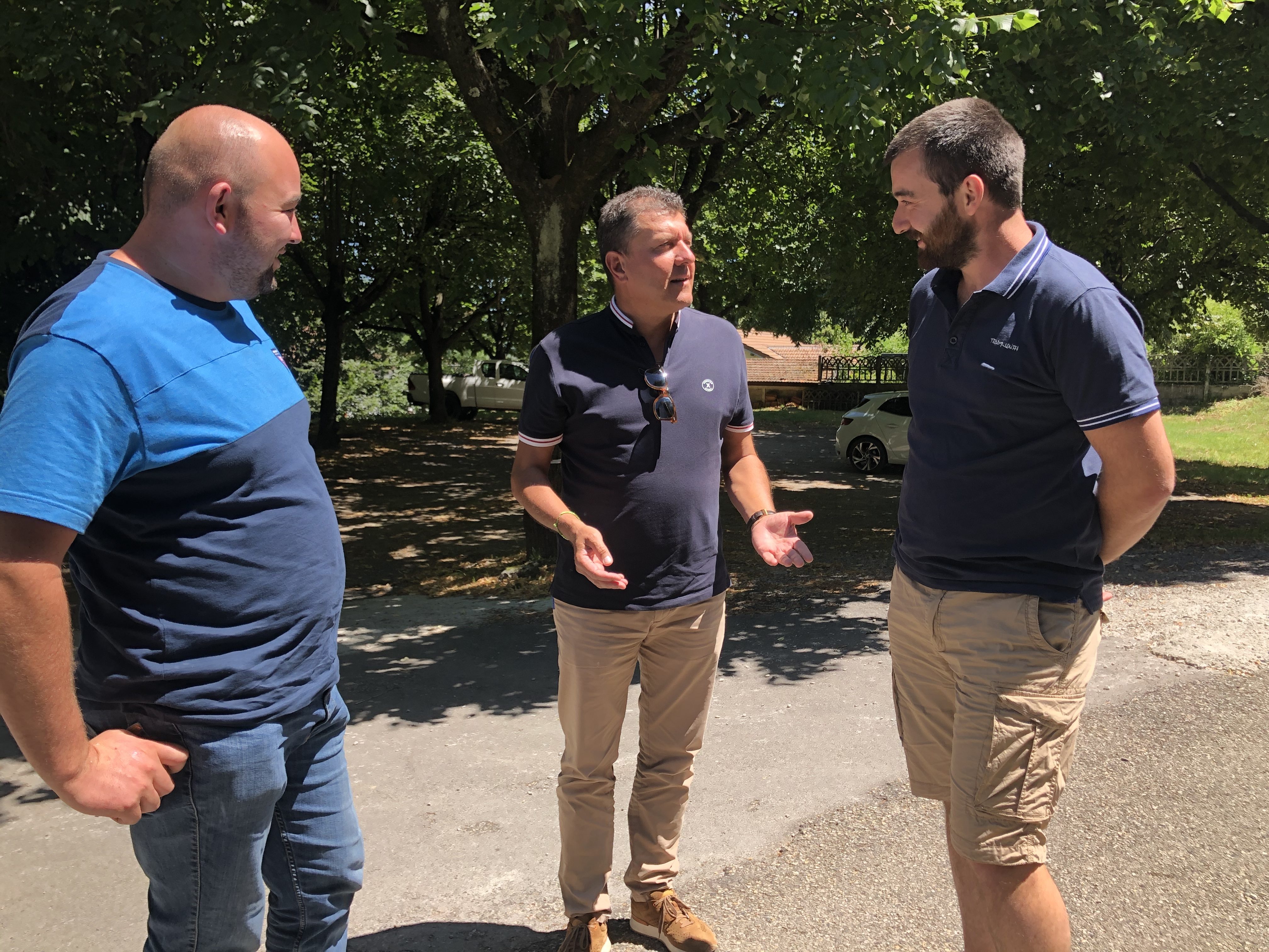 Réunion de travail avec les jeunes agriculteurs de l’Ardèche.