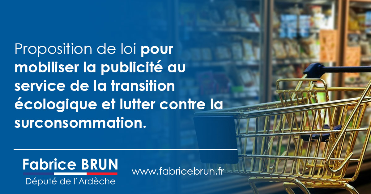 Proposition de loi pour mobiliser la publicité au service de la transition écologique.