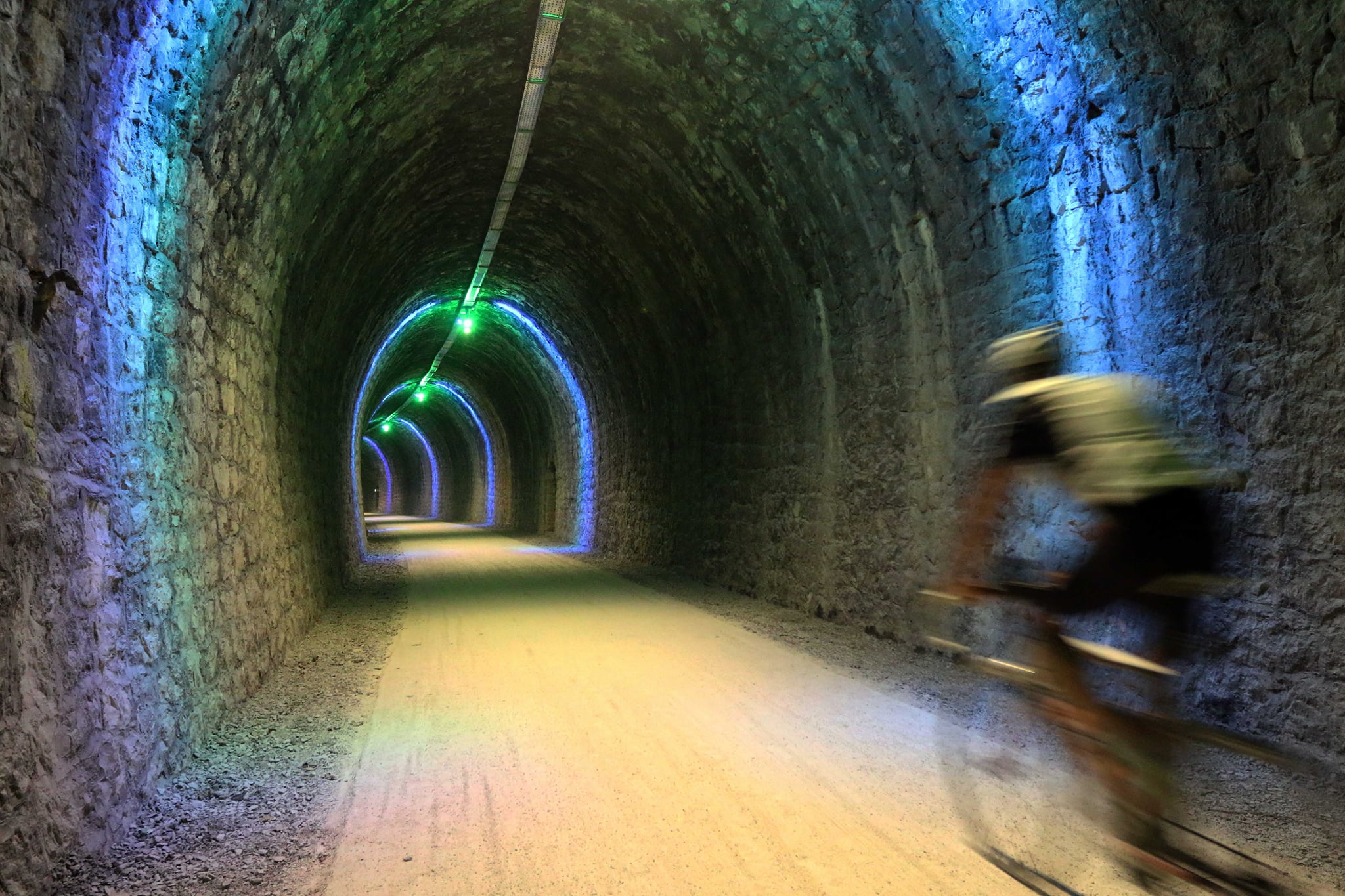 Inauguration de l’éclairage des tunnels de Vogüé et Balazuc sur la voie verte.