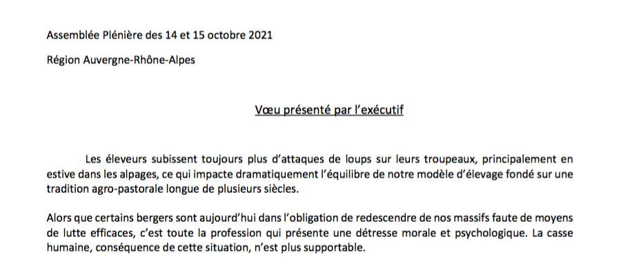 Délibération votée le vendredi 15 octobre lors de l’Assemblée plénière du Conseil Régional.