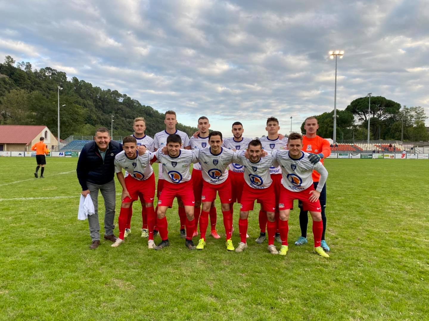 À Aubenas, pour soutenir les footballeurs de l’ASSAF.