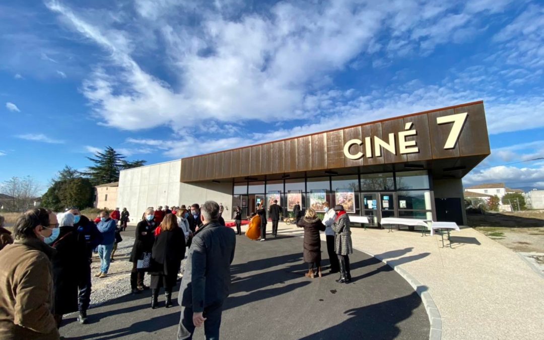 Inauguration du cinéma intercommunal Ciné 7 à Ruoms.