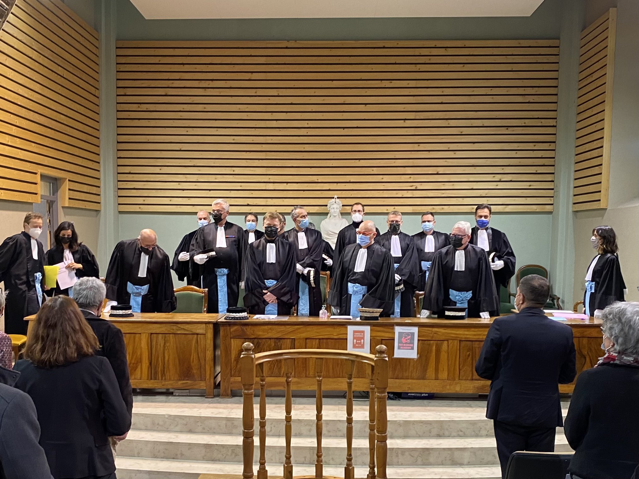 Audiences solennelles de rentrée des tribunaux d’instance, de commerce et des Prud’hommes.