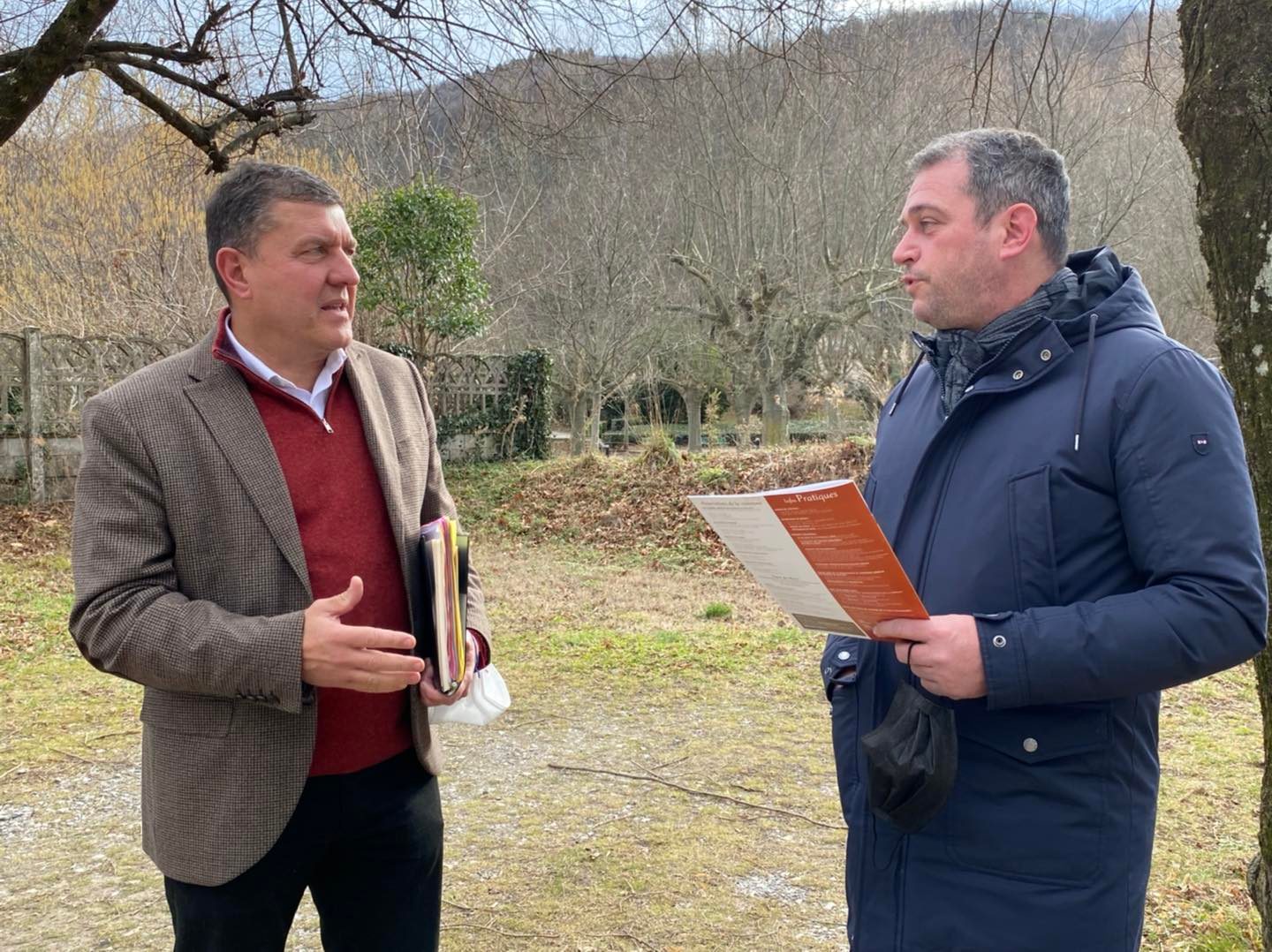 Échanges avec Cédric d’Império, président de la Communauté de communes d’Ardèche des Sources et Volcans.