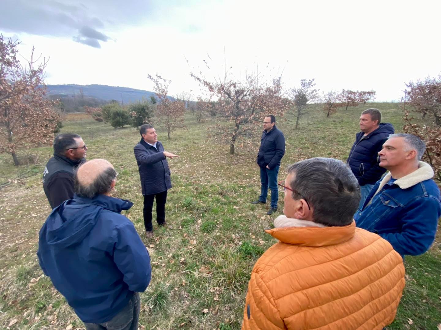 À Lussas et Mirabel, pour des réunions de travail autour du stockage de l’eau.