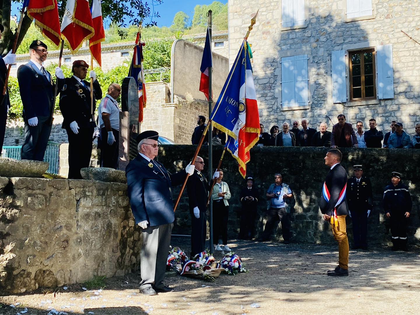 Cérémonie d’hommage national aux Harkis à Largentière.