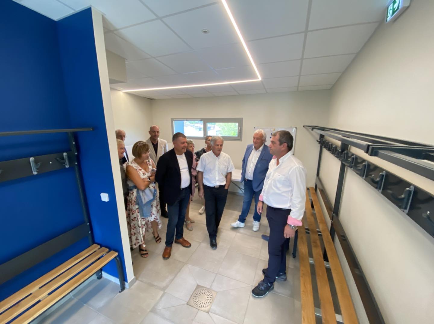 Inauguration des nouveaux vestiaires du club de football de Lalevade.