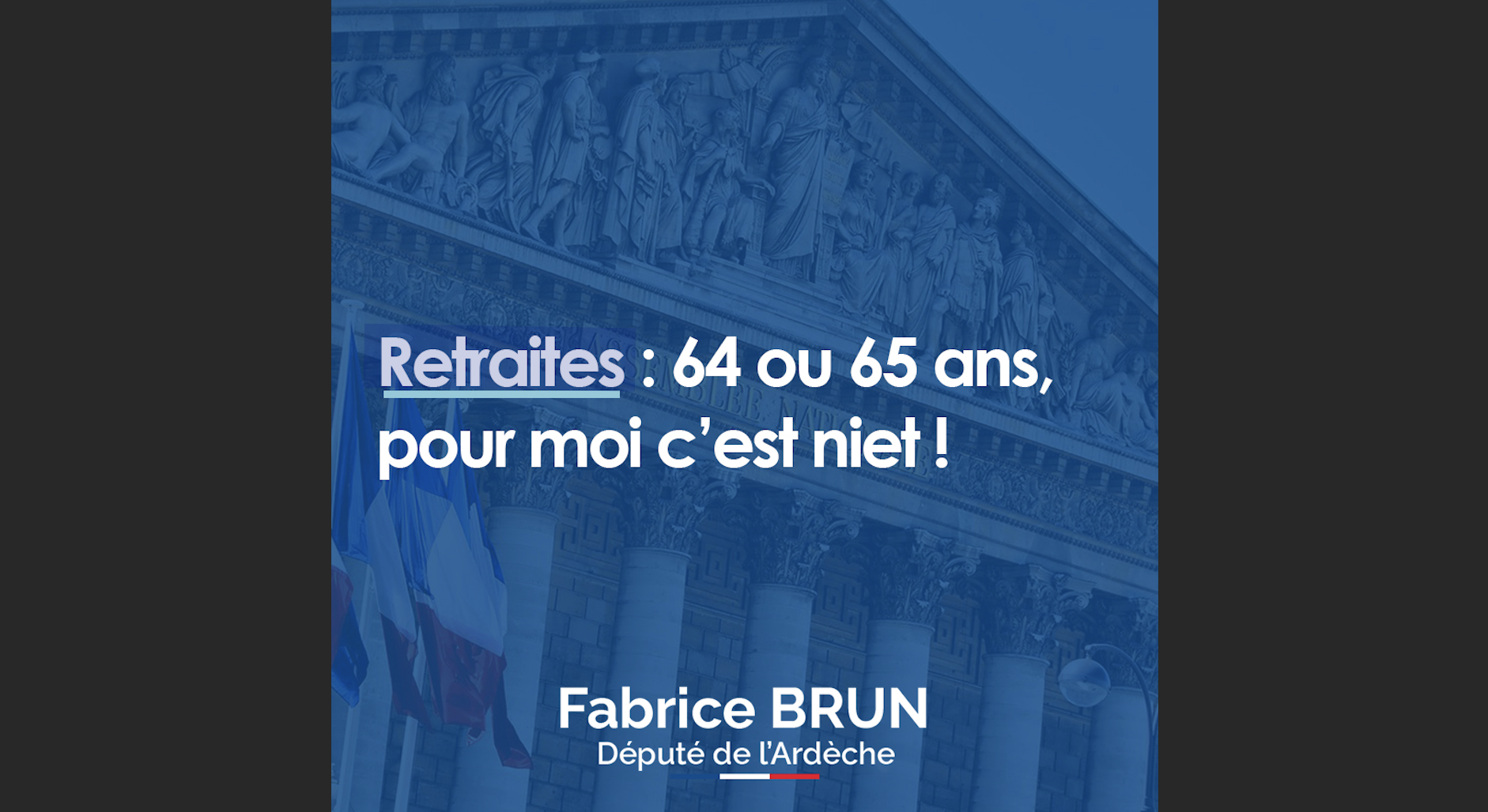 Retraites : 64 ou 65 ans, pour moi c’est niet !