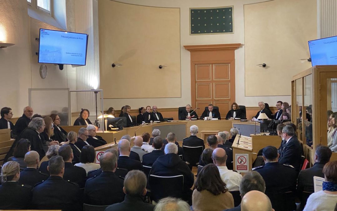 Audience solennelle d’ouverture du tribunal judiciaire de Privas.