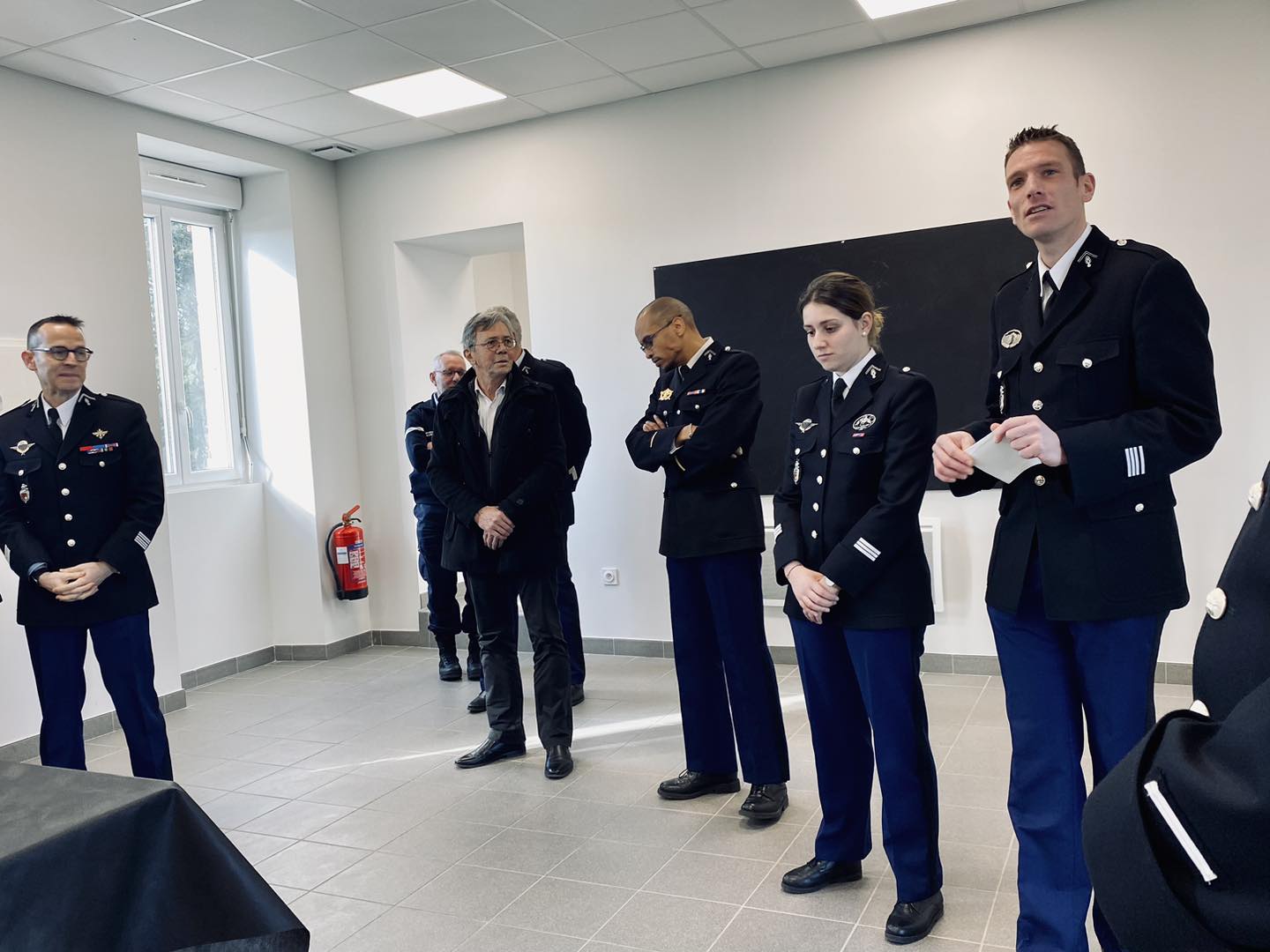 Inspection de la compagnie de gendarmerie départementale de Largentière