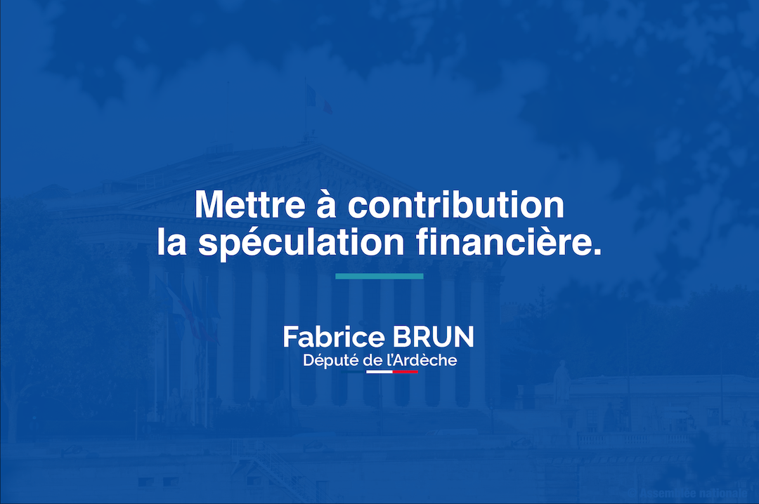 Mettre à contribution la spéculation financière.