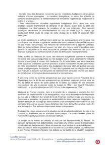 Courrier au premier ministre sur les dérives budgétaires du Gouvernement