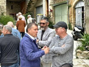 Inauguration travaux d'aménagement de village de Chassiers