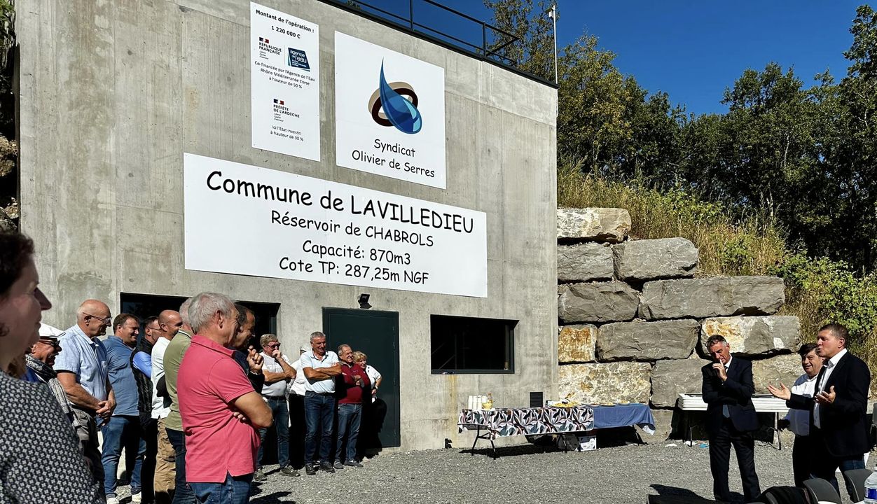 Inauguration du nouveau réservoir d’eau potable de Lavilledieu