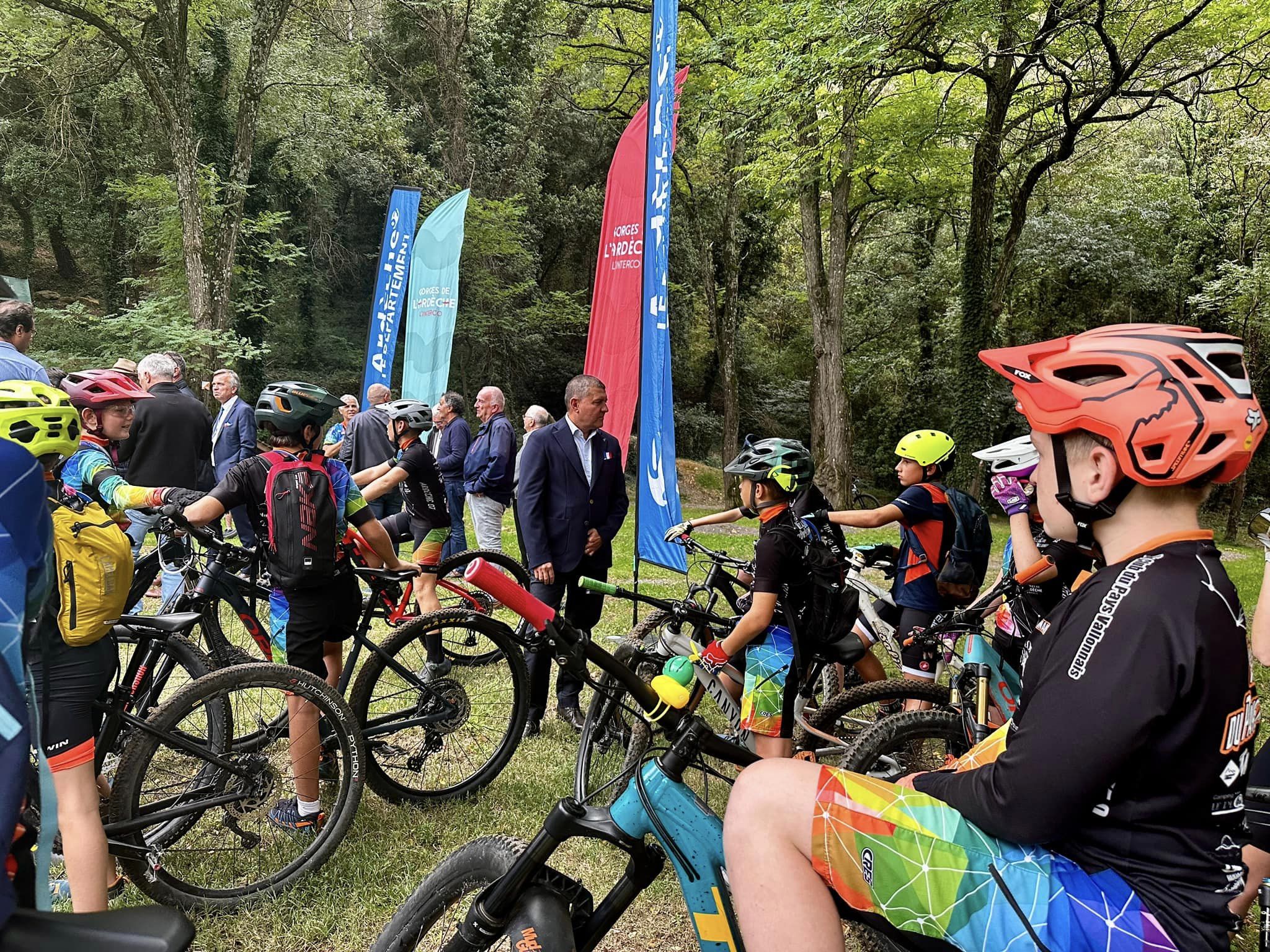 Inauguration officielle du stade VTT cross country olympique des Gorges de l’Ardèche