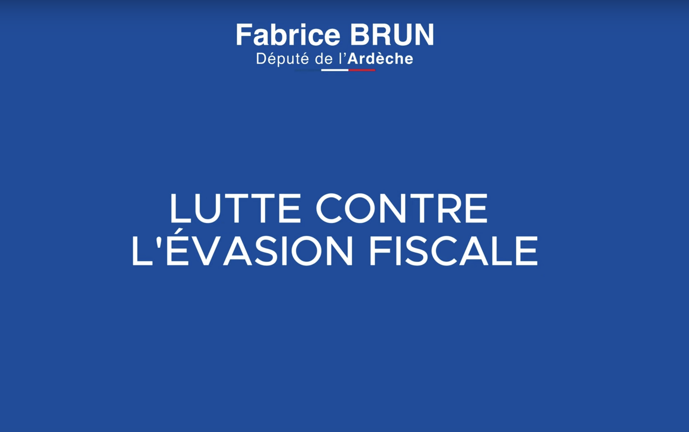 Lutter contre l’évasion fiscale et la faire contribuer à l’effort de solidarité nationale