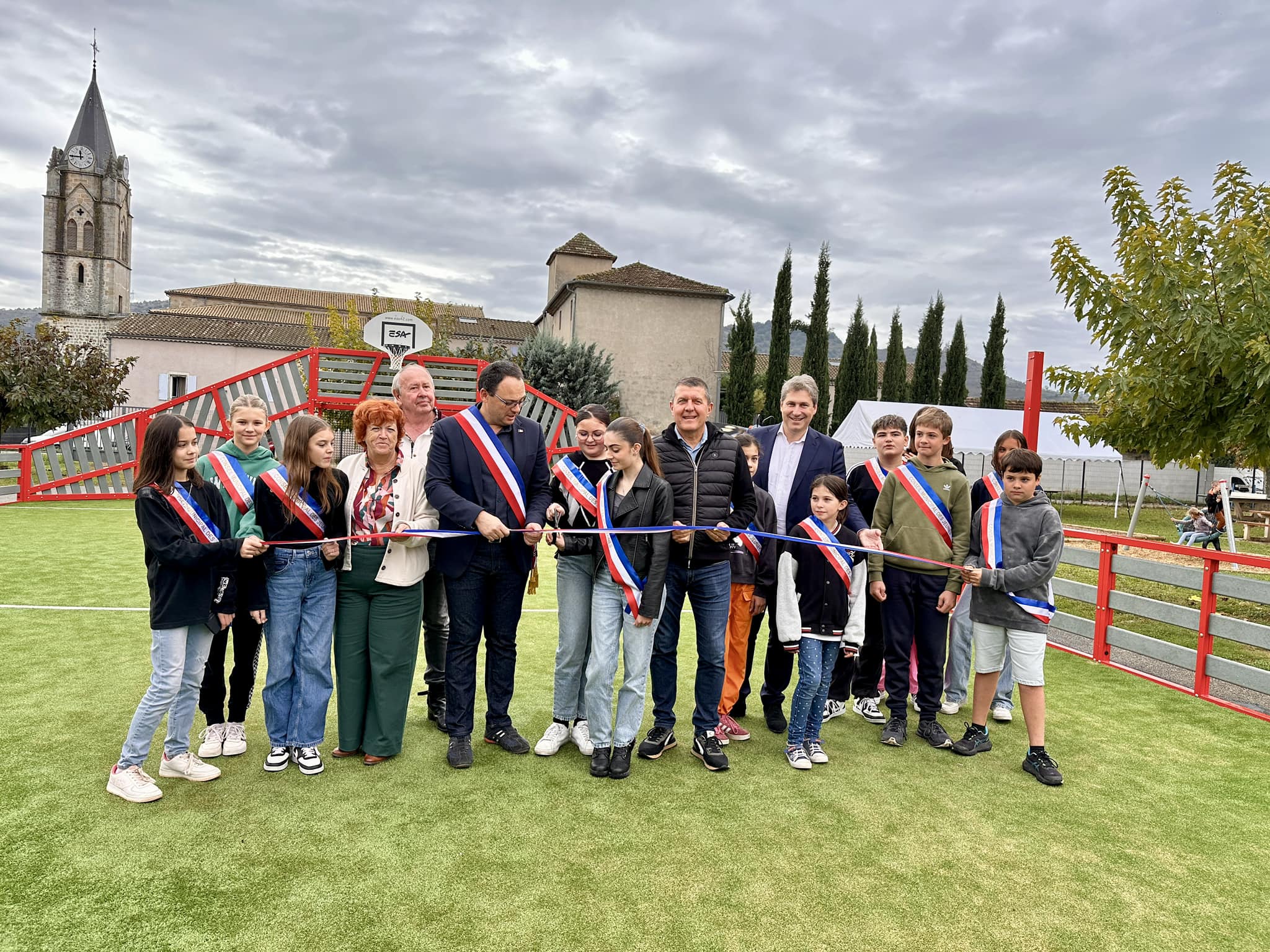 Inauguration du city stade de Rosières