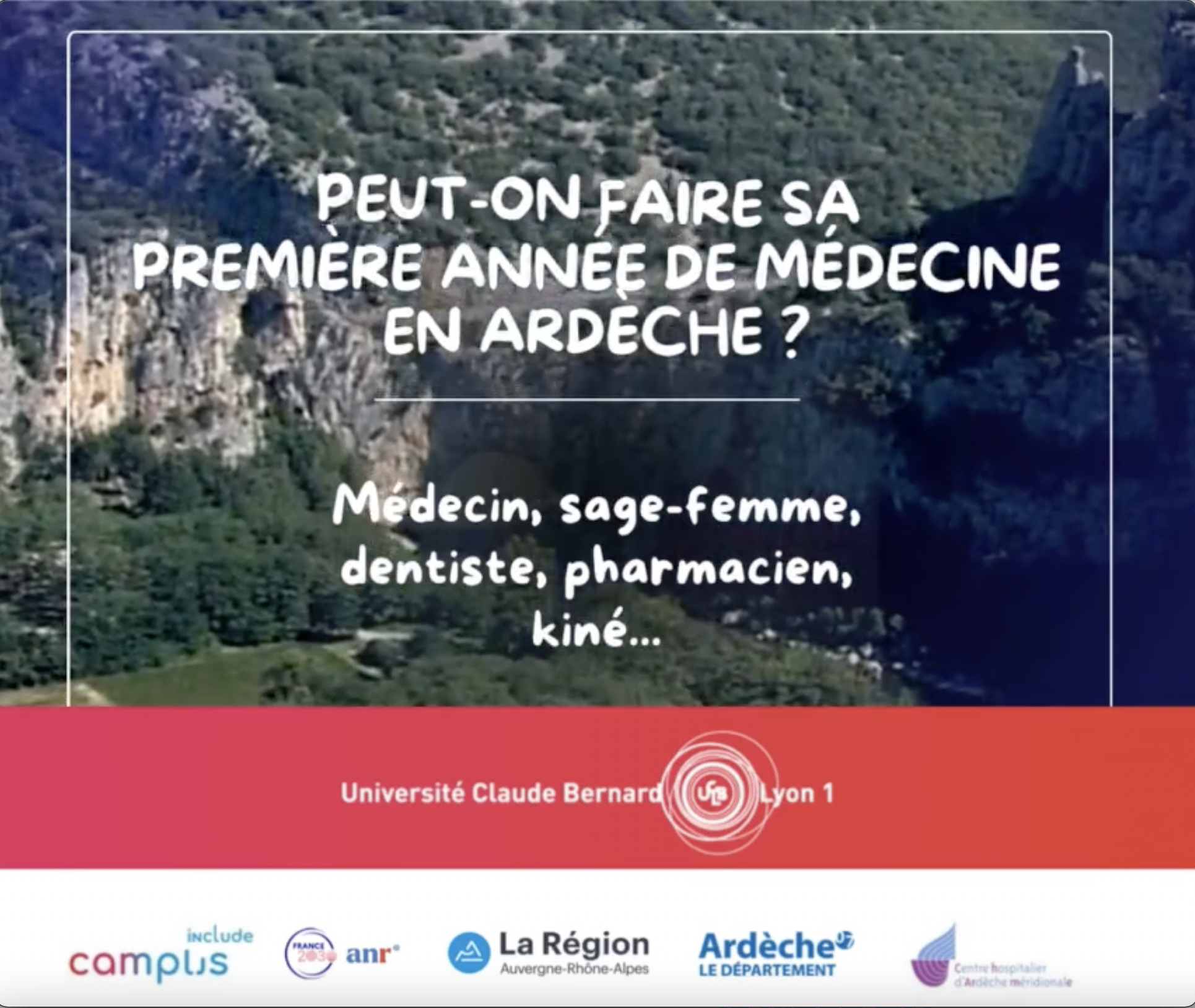 Total soutien à la première année d’études de santé délocalisée à Aubenas