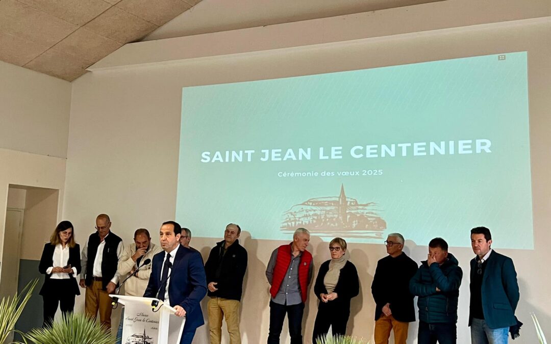 Cérémonie des voeux à Saint-Jean-Le-Centenier.