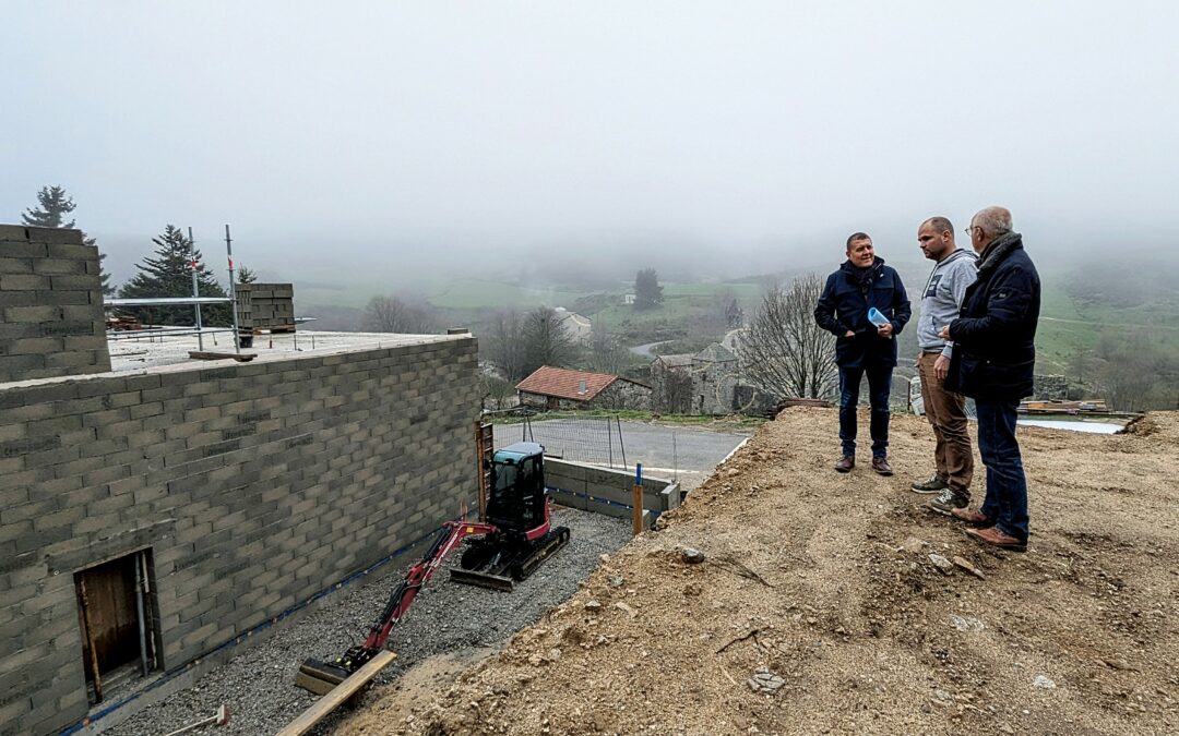Visite de travail et de chantiers sur la Montagne Ardéchoise à Mazan-l’Abbye et au Cros-de-Géorand