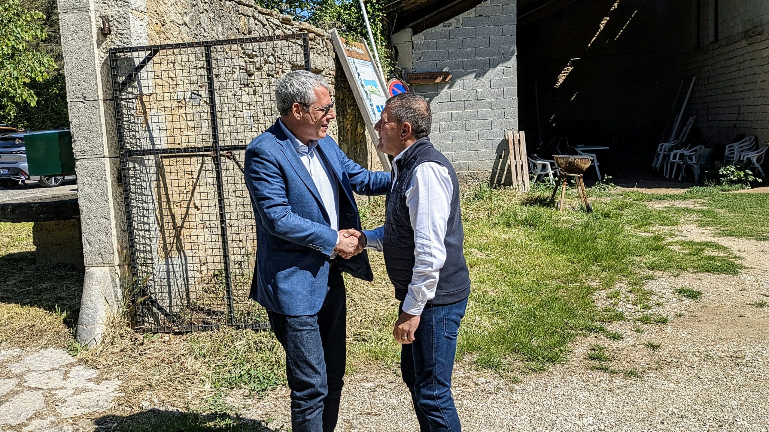 Accueil de Philippe Meunier, Vice-président de la Région Auvergne-Rhône-Alpes délégué à l’aménagement du territoire