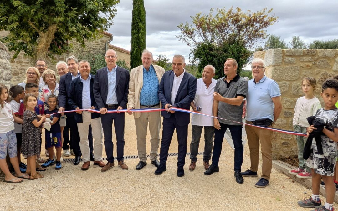 Inauguration de l’aménagement du cœur du village de Saint-Julien-du-Serre