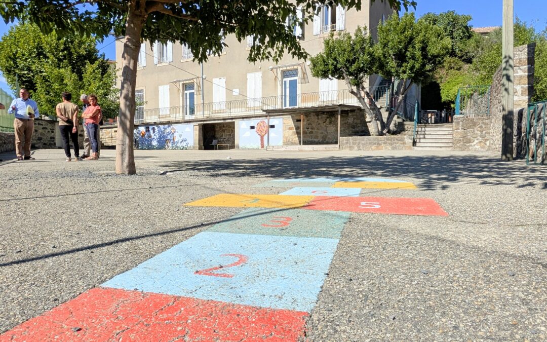 Visite du chantier de la rénovation thermique de l’école de Prades