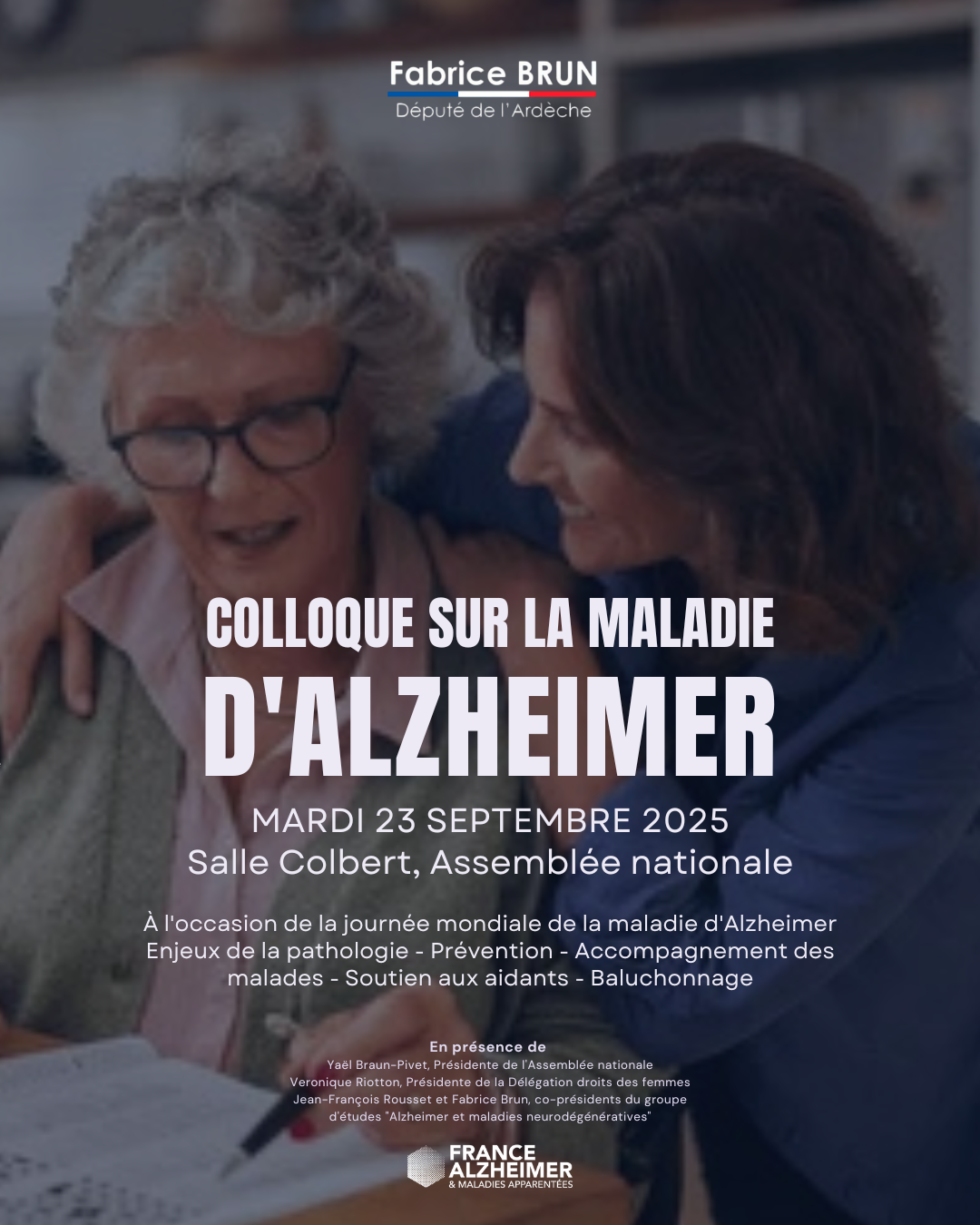 Journée mondiale de la maladie d’Alzheimer et colloque à l’Assemblée nationale