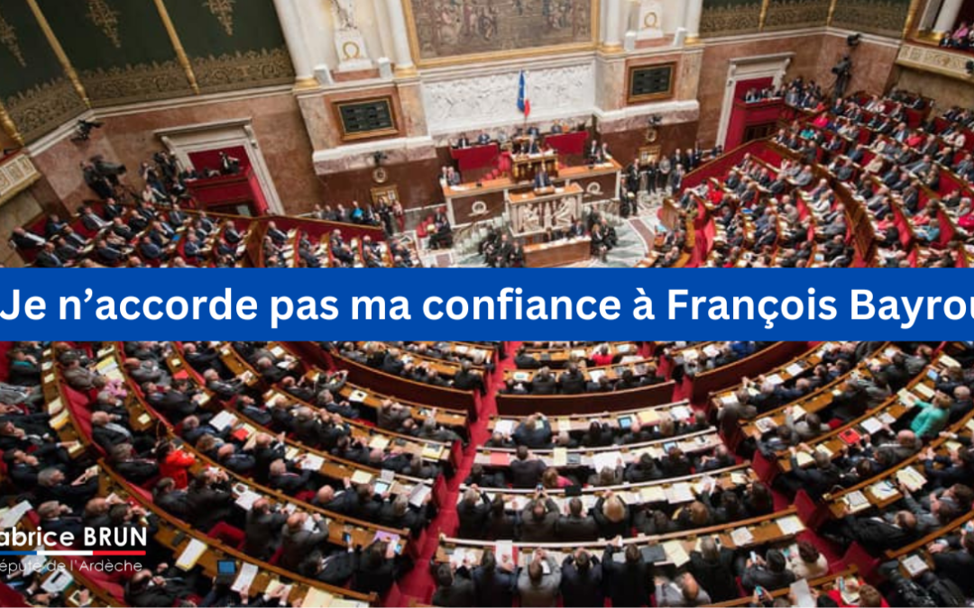 Je n’accorde pas ma confiance à François Bayrou