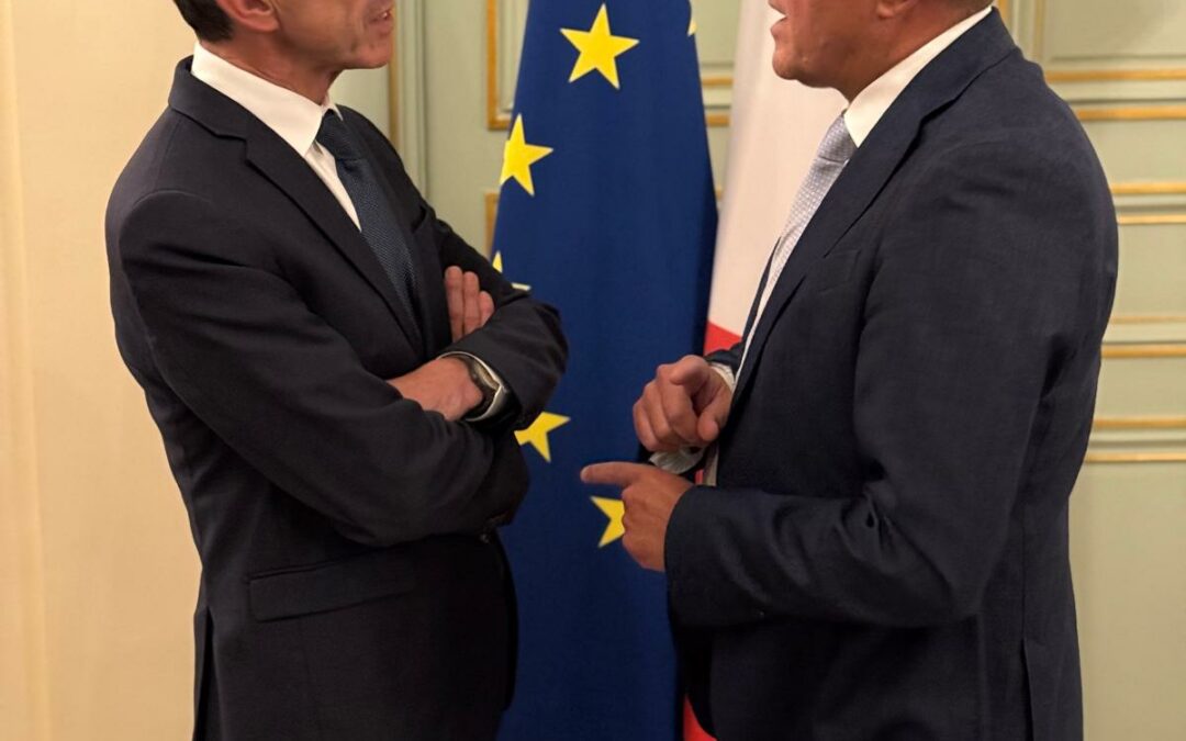 Avec le Ministre de l’Intérieur pour défendre la cause de nos pompiers