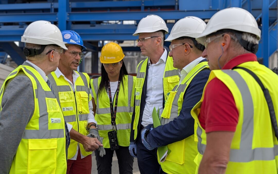 Visite à Lavilledieu de la société Maltha Glass Recycling