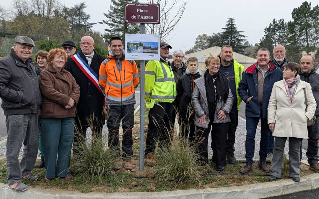 Inauguration de la Place de l’Auzon à Lablachère