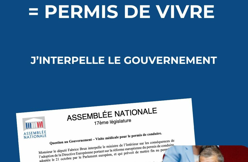 Permis de conduire = permis de vivre