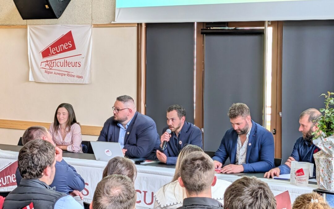 Assemblée générale des Jeunes Agriculteurs d’Auvergne-Rhône-Alpes à Rochecolombe