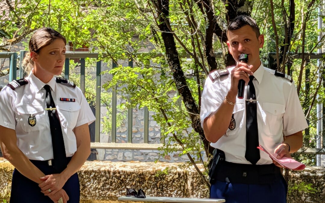 Inspection de la compagnie de gendarmerie départementale de Largentière