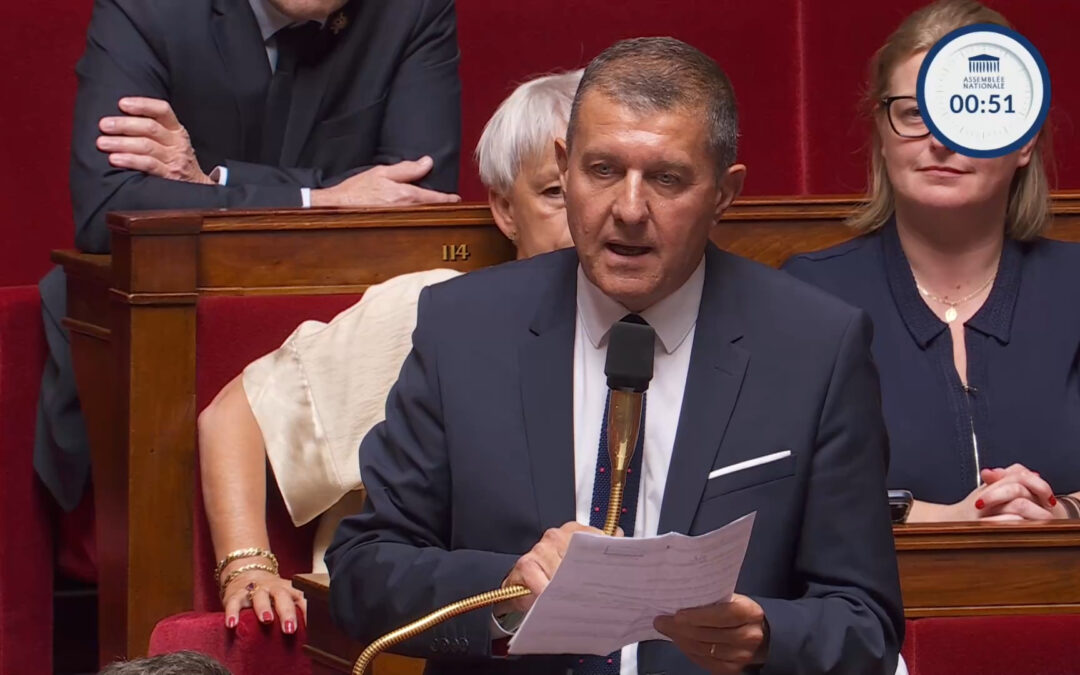 Dégâts des orages de grêle du 15 juillet, soutien aux sinistrés : j’interpelle le gouvernement à l’Assemblée.